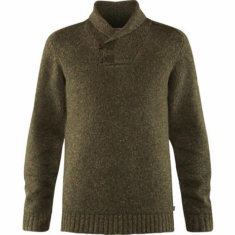 Fjallraven Lada Sweater Dark Olive Singapore For Men (SG-404578)